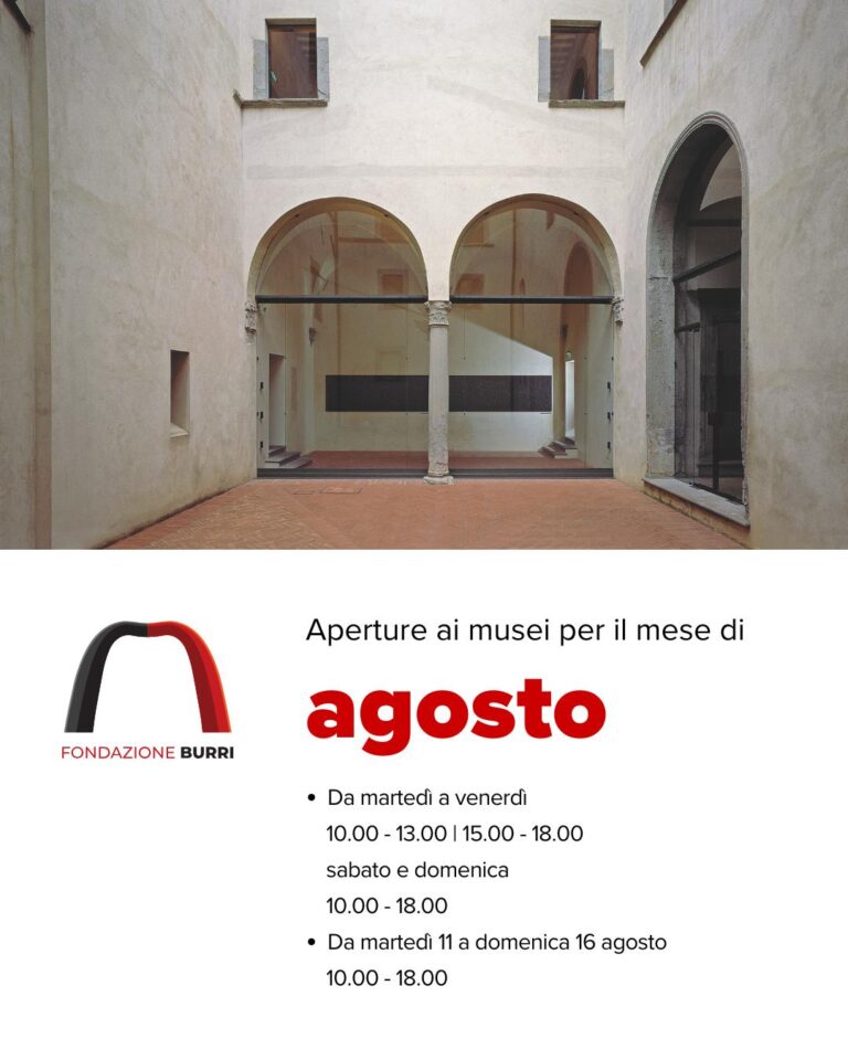 Aperture Musei Agosto