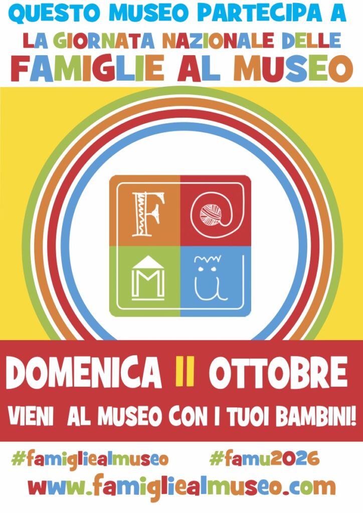 Locandina della giornata nazionale famiglie al museo 2026